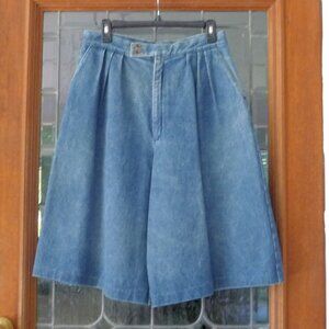RARE VINTAGE I. MAGNIN DENIM CULOTTES SIZE 13/14